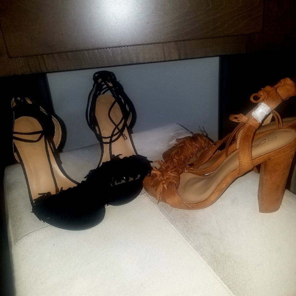 Forever 21 Ankle Tie Heels